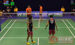 2014年香港羽毛球公开赛 刘小龙 邱子瀚(中国)VS桥本博且 平田典靖(日本) 男双1 8决赛录像