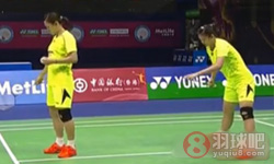 2014年中国羽毛球公开赛 田卿 赵芸蕾(中国)VS骆赢 骆羽(中国) 女双半决赛高清录像