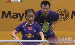 2014年马来西亚羽毛球公开赛 徐晨/马晋VS 苏吉特·普拉帕卡莫/莎拉丽·桑松卡姆混双1 4决赛录像