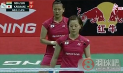 2014年尤伯杯羽毛球锦标赛 前田美顺/垣岩令佳VS 塞娜·内维尔/普萨拉·文卡塔·辛德胡女双半决赛录像