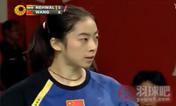 2012年印度尼西亚羽毛球公开赛 塞娜·内维尔VS 王适娴 女单1 4决赛录像