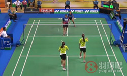 Kittiharakul/RawindaVS Uswatun/梅拉蒂·达伊瓦·奥克塔维亚尼 ( 印度尼西亚 )2014印尼羽毛球大师赛 女双1 4决赛高清录像