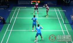 2014年瑞士羽毛球公开赛 骆赢/骆羽VS 李绍希/申升瓒女双1 8决赛录像