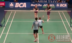 2015年印度尼西亚羽毛球公开赛 早川贤一 松友美佐纪VS 罗纳德·亚历山大 梅拉蒂·达伊瓦·奥克塔维亚尼混双1 16决赛录像