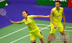 2014年香港羽毛球公开赛 张楠 赵芸蕾(中国)VS克里斯·爱德考克/加布里·爱德考克 混双半决赛高清录像