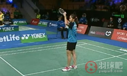 2014年丹麦公羽毛球开赛 刘鑫(中国)VS拉差诺·因达农(泰国) 女单1 8决赛高清比赛录像