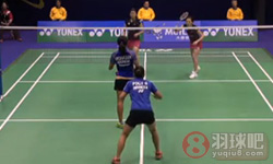 2014年中国羽毛球公开赛 前田美顺 末纲聪子(日本)VS尼蒂娅·克里欣达·马赫斯瓦里 格雷西娅·波莉(印尼) 女双1 4决赛高清录像