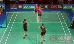 2015年丹麦羽毛球公开赛 郑景银/申升瓒VS 张艺娜/李绍希女双1 4决赛录像