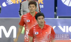 2013年韩国羽毛球公开赛 李龙大/高成炫VS 陈文宏/古健杰男双半决赛录像