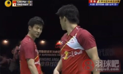 2011年世界羽联总决赛 蔡赟/傅海峰VS 桥本博且/平田典靖男双资格赛录像