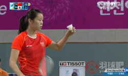 李雪芮(中国)VS成池铉(韩国) 2014亚运会羽毛球女团半决赛
