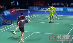 2015年世界羽联总决赛 李龙大 柳延星(韩国)VS傅海峰 张楠(中国) 男双资格赛比赛录像