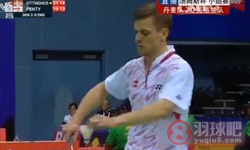 2014年汤姆斯杯羽毛球赛 汉斯-克里斯蒂安·维汀哈斯VS 托比·潘迪男单资格赛录像