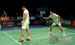 2011年丹麦羽毛球公开赛 蔡赟/傅海峰VS 方介民/李胜木男双1 8决赛录像 男双1 8决赛录像