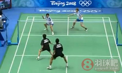2008年奥运会羽毛球比赛 李龙大/李孝贞VS 诺瓦·维迪安托/利利亚纳·纳西尔混双决赛录像