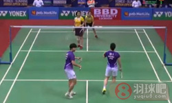 2014年印度羽毛球公开赛 唐渊渟/于洋VS 程文欣/谢沛蓁女双1 4决赛录像