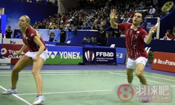 2015年法国羽毛球公开赛 高成炫/金荷娜VS 克里斯·爱德考克/加布里·爱德考克混双半决赛录像