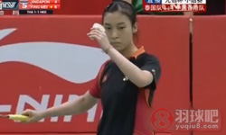 2014年尤伯杯羽毛球锦标赛 妮查恩·金达蓬VS 张樱美女单资格赛录像