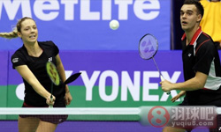 2014年香港羽毛球公开赛 李龙大 李绍希(韩国)VS克里斯·爱德考克/加布里·爱德考克 混双1 4决赛高清录像