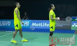 2014年世界羽联羽毛球总决赛 张楠 赵芸蕾（中国）VS克里斯·爱德考克 加布里·爱德考克(英国)  混双半决赛高清录像