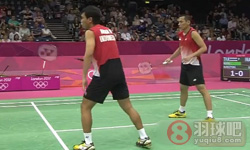 2012年奥运会羽毛球比赛 穆罕默德·阿山/博纳·塞普特纳VS博丁·伊沙拉 玛尼蓬·宗集男双资格赛高清比赛录像